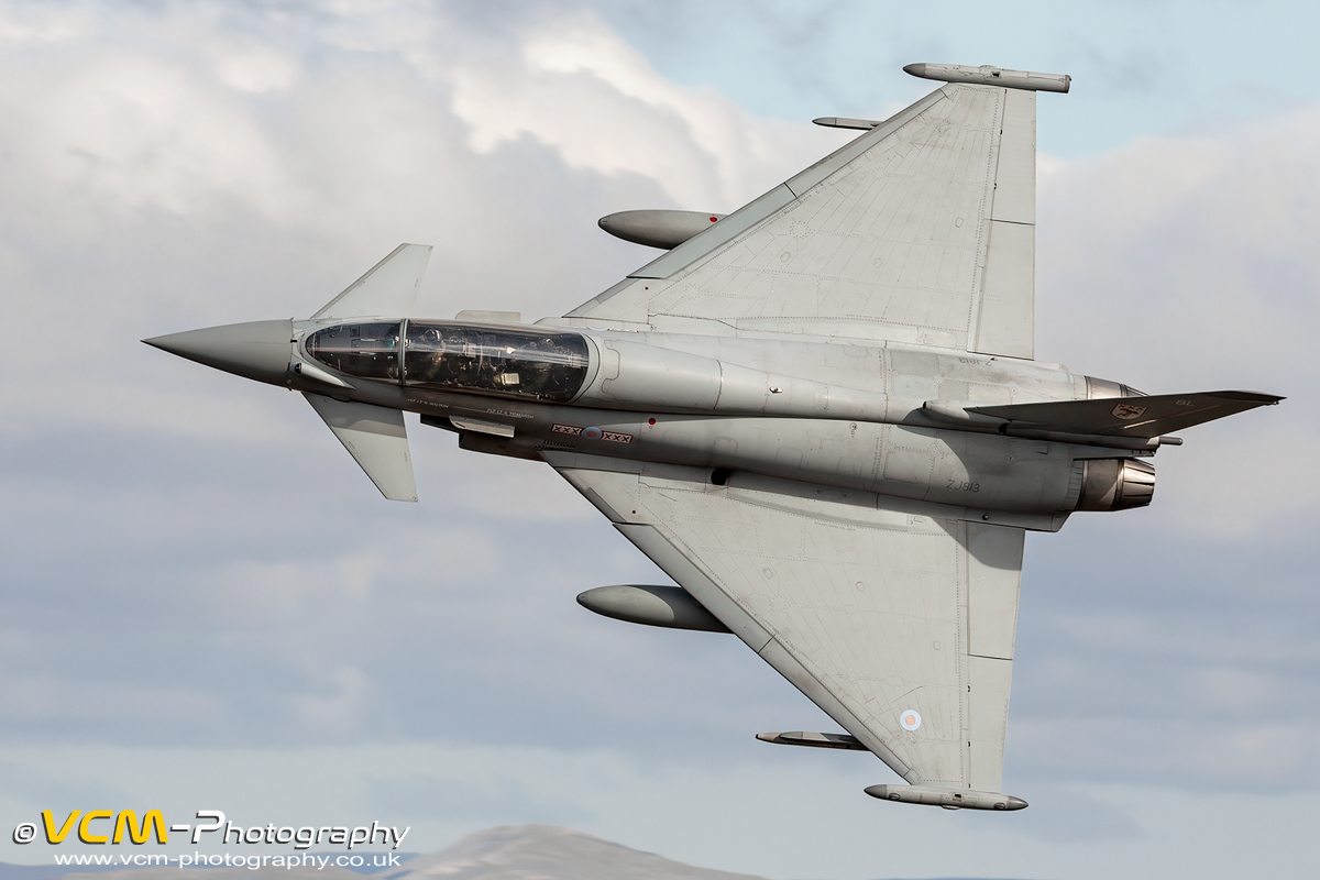 Typhoon T.3 ZJ813 Low Level