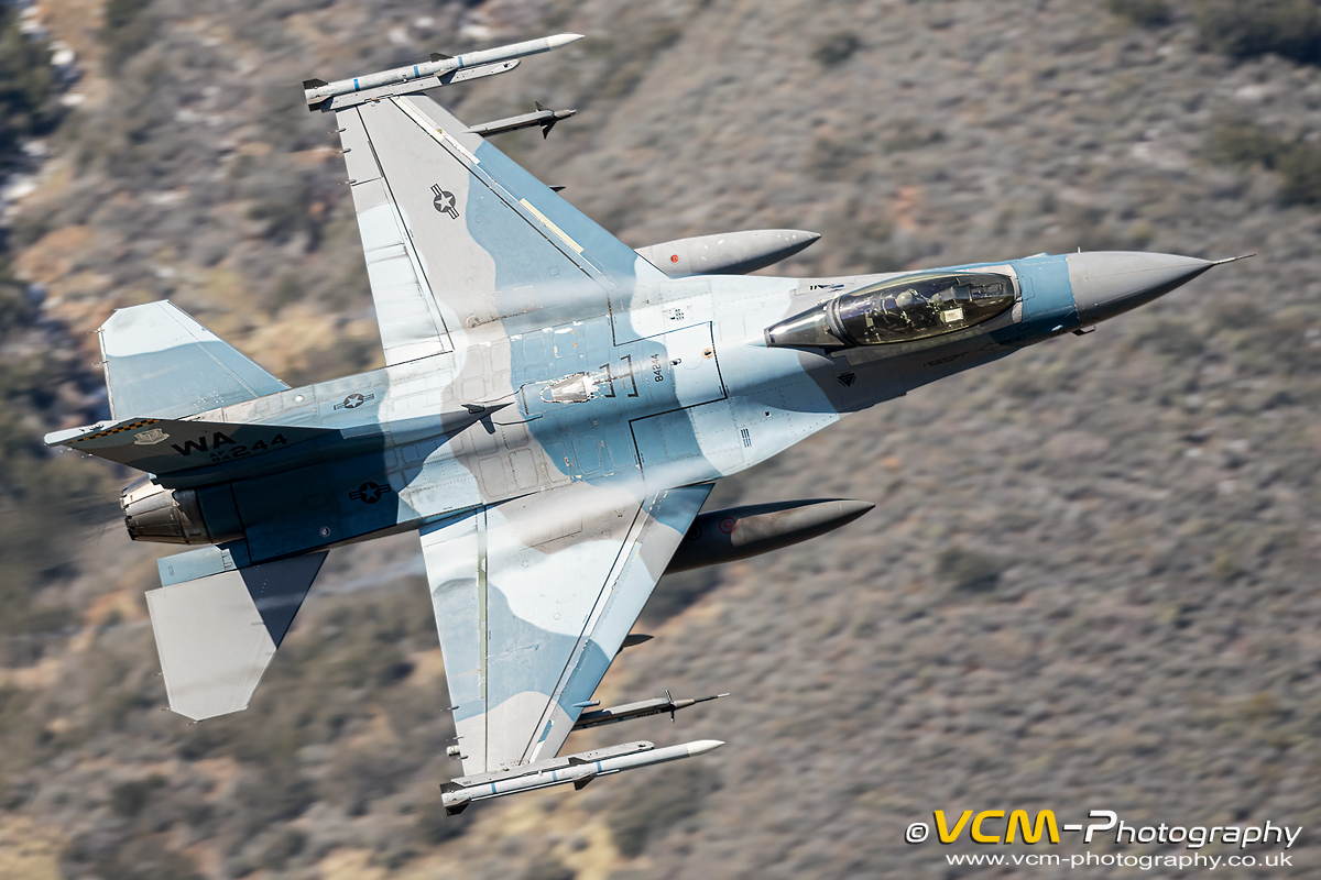 F-16C, 84-1244, low level