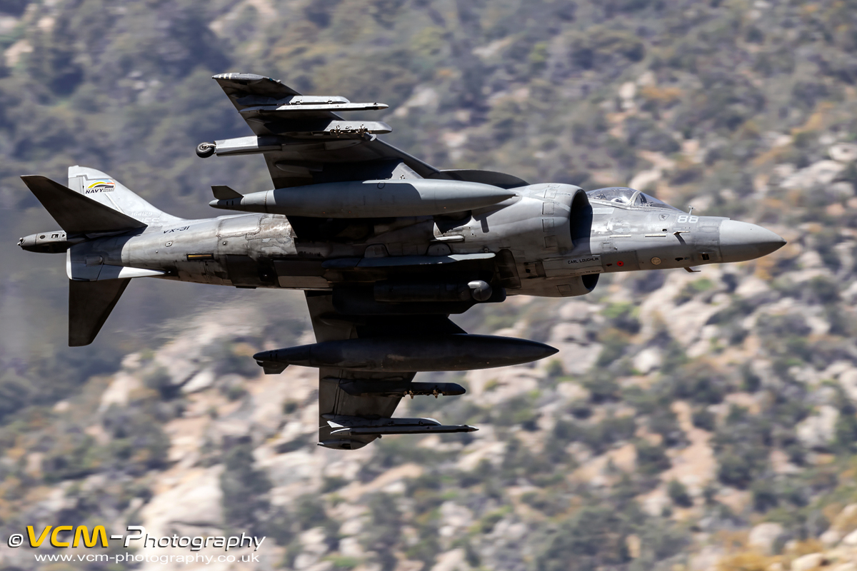 AV-8B Harrier II, BuNo. 164129 low level