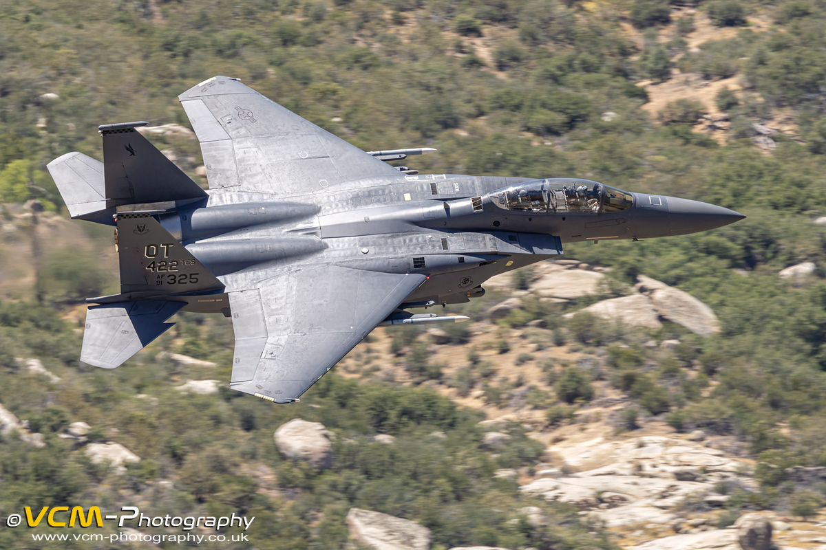 F-15E Eagle flying low level