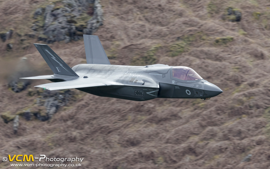 F-35B low-level through the Lake District
