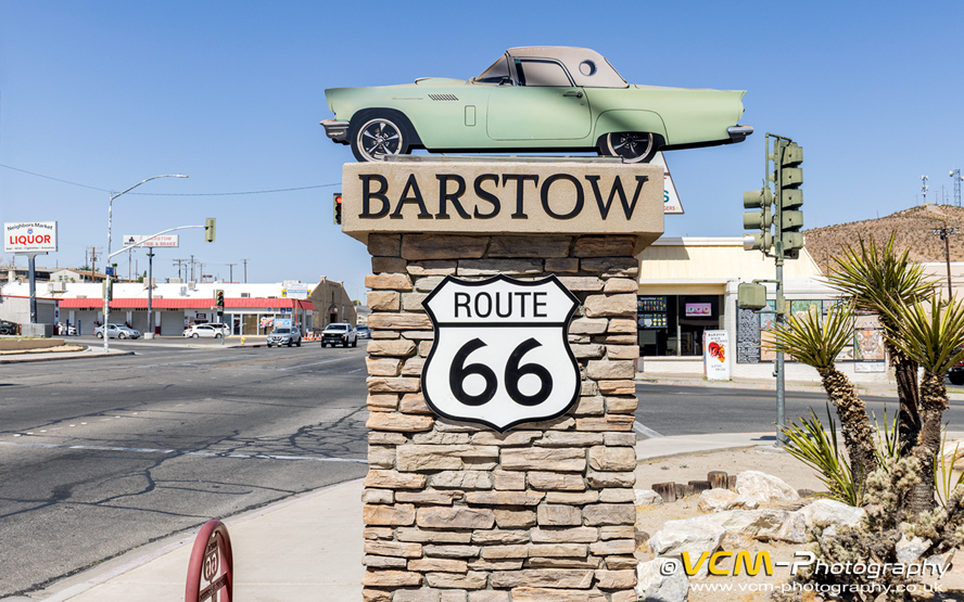 Barstow city limits road sign
